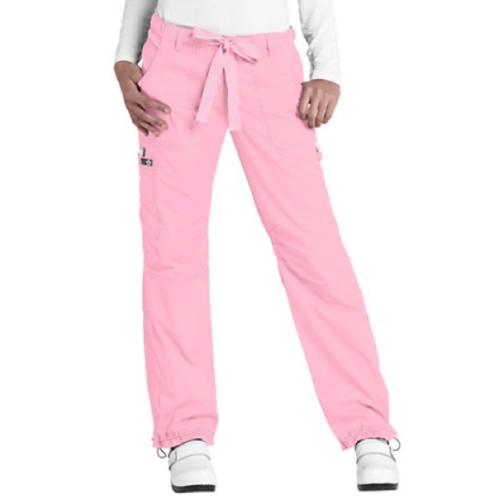 Koi Lindsey Cargo Scrub Pants in Light Pink